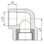 Угольник Kalde 3222-efo-320c00 32х3/4