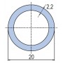 Труба полипропиленовая Ekoplastik PN10 20x2,3 (штанга: 4 м)