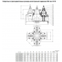 Тройник AVK фланцевый с 3-мя встроенными задвижками COMBI-CROSS DN250 PN16